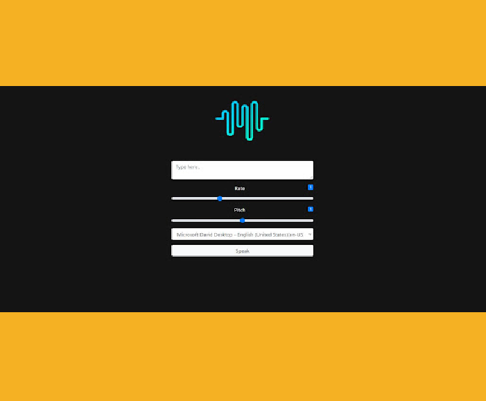 It is a free text to voice converter.
